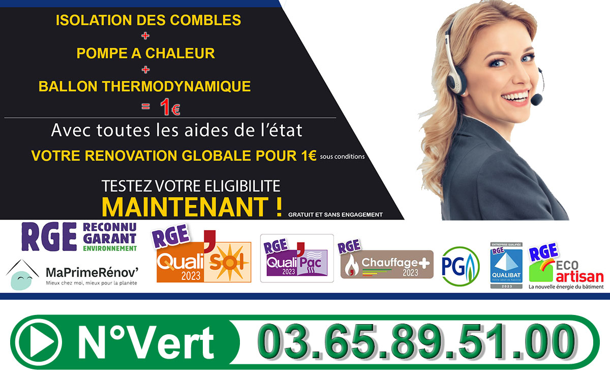 Pompe à chaleur 1 euro Abbecourt 02300